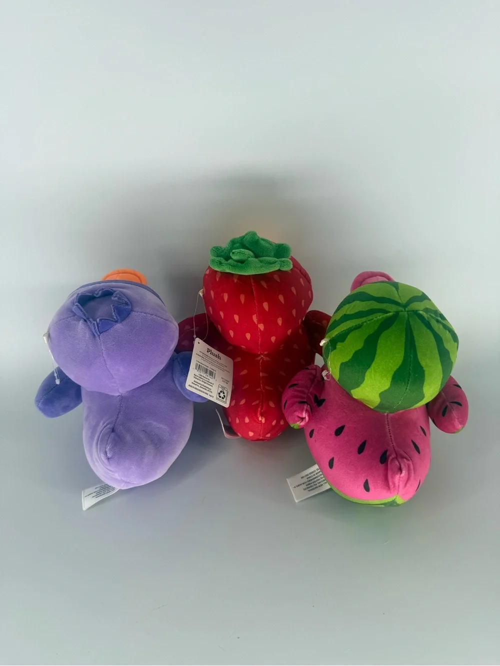 Way To Celebrate Strawberry Watermelon Blueberry Duck Plush Lot Summer Quackers